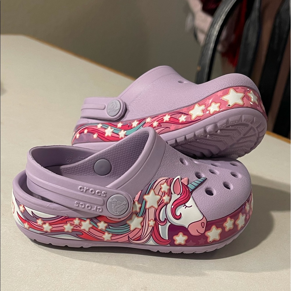 Kids' Crocs Fun Lab Unicorn Band Clog